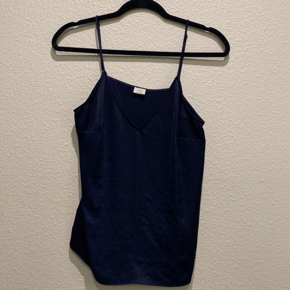 Wilfred Aritzia Navy Blue Spaghetti Strap Top